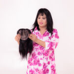 Hair Topper With Bangs Hair Extensions | Silk Base & 100% Original Hair Extensions