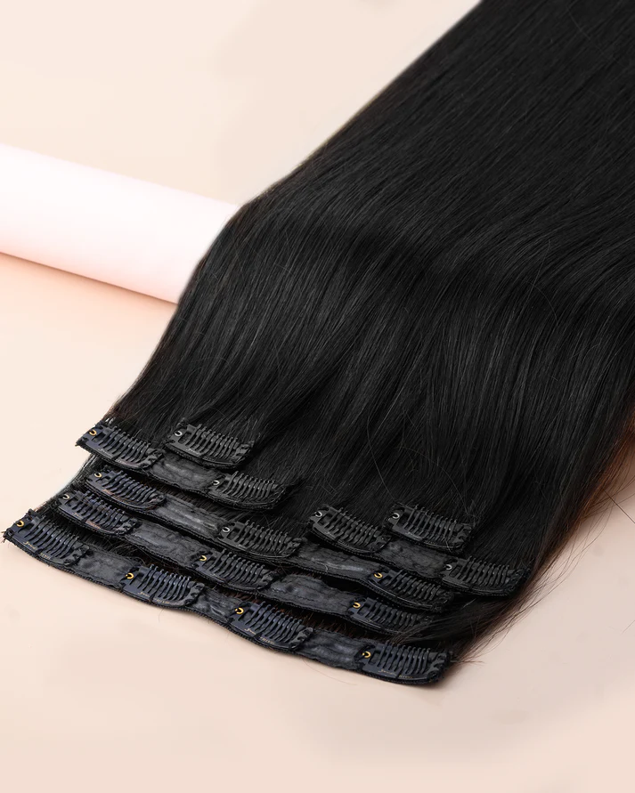 7 Piece Clip Set | Volumizers & Clip-in Hair Extensions | Voluminous & Long hair